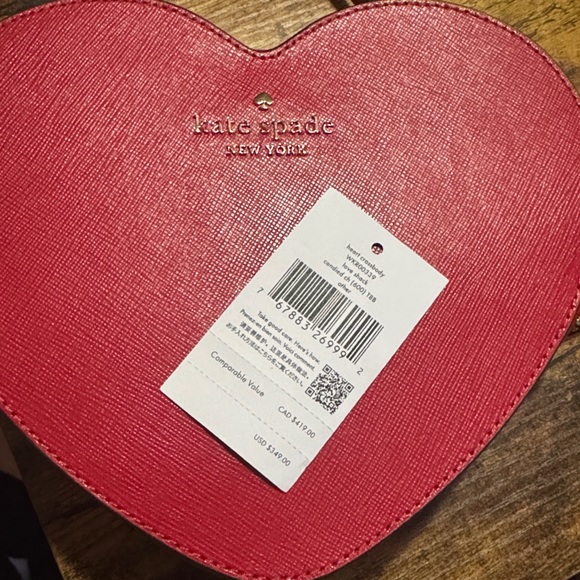 Kate Spade love shack heart shaped crossbody  bag - Picture 7 of 7